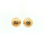 14k Yellow Gold Estate Hollow Stud Earrings