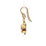 14k Yellow Gold Estate Topaz Dangle Earrings