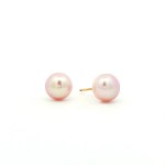 Estate 14k 1/20 Gold Plated Freshwater Pearl Earrings