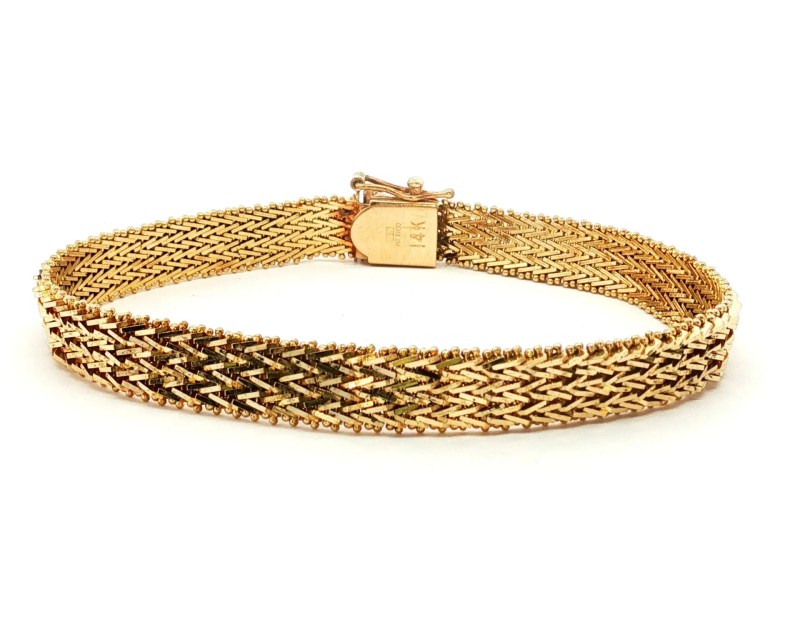 14k Gold Estate Fancy Bracelet