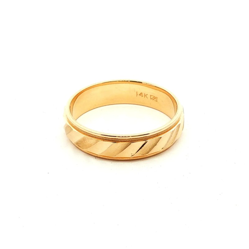 14k Yellow Gold Estate Band