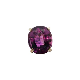 Estate Sterling Silver Amethyst Ring (31.70 carat)