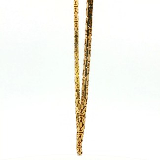 Estate 14k Yellow Gold Byzantine Necklace