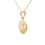 14k Yellow Gold Mother Mary Charm