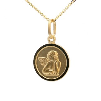 14k Yellow Gold Angel Charm