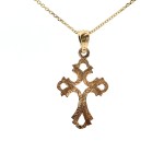 14k Yellow Gold Open-Design Cross