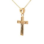 14k Yellow Gold Crucifix