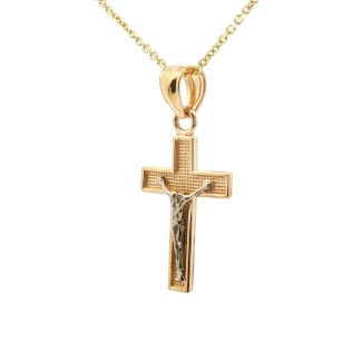 14k Yellow Gold Crucifix