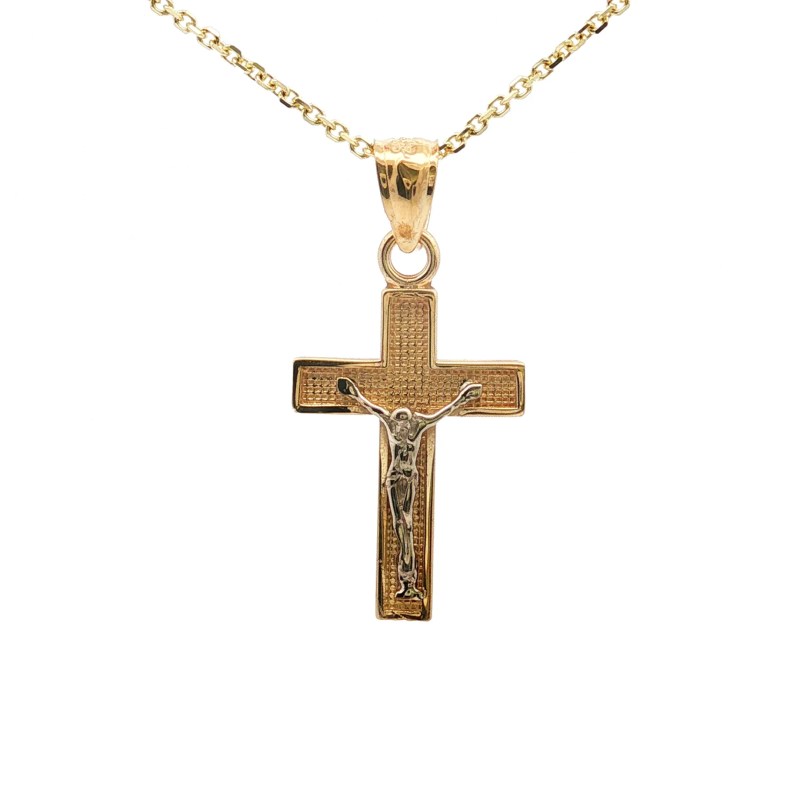 14k Yellow Gold Crucifix
