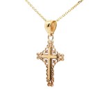 14k Yellow Gold Filigree Cross