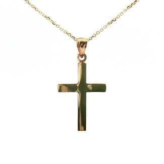 14k Yellow Gold Cross