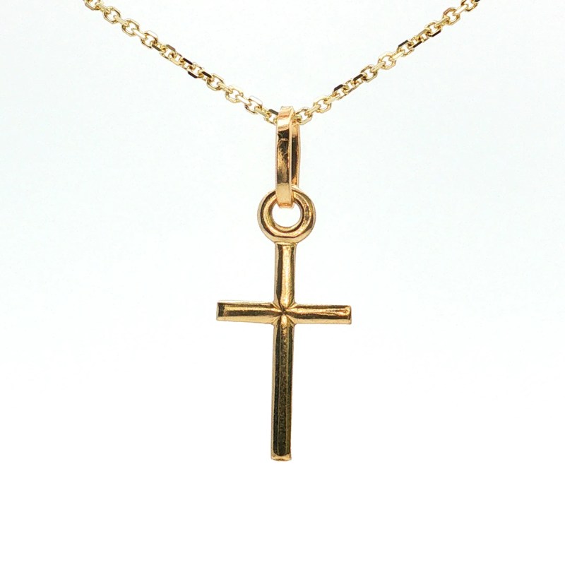 14k Yellow Gold Cross