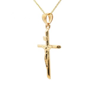 14k Yellow Gold Crucifix
