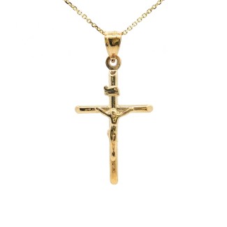 14k Yellow Gold Crucifix