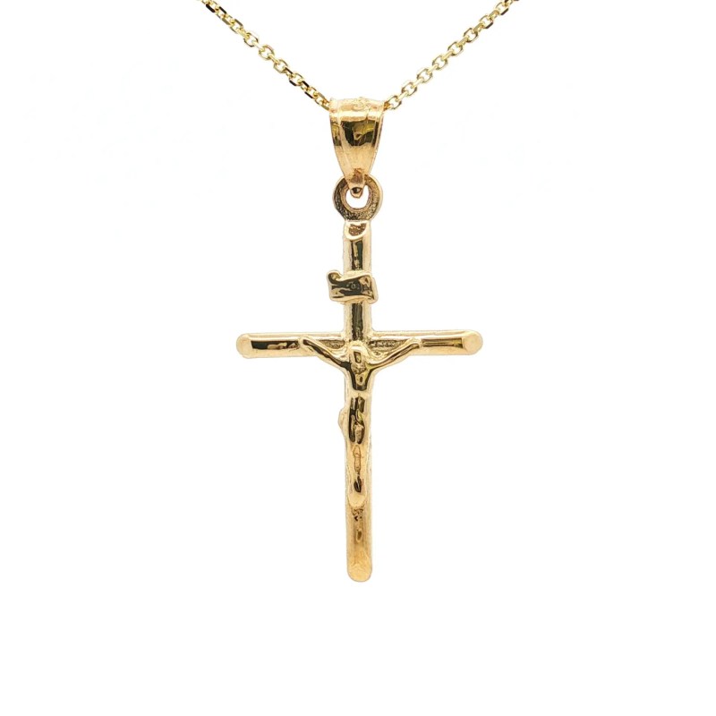 14k Yellow Gold Crucifix