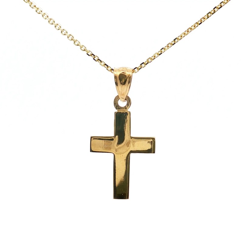 14k Yellow Gold Cross