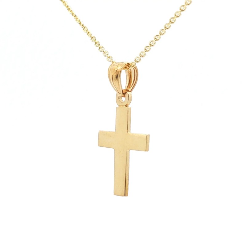 14k Yellow Gold Cross