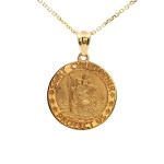 14k Yellow Gold St. Christopher Medal