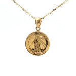 14k Yellow Gold St. Jude Medal