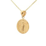 14k Yellow Gold St. Jude Medal