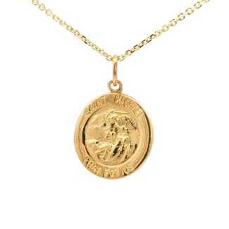 14k Yellow Gold St. Michael Medal