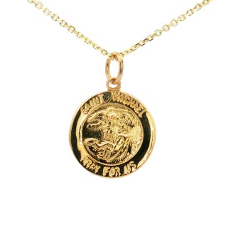 14k Yellow Gold St. Michael Medal