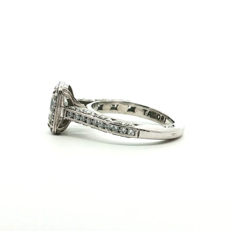 Designer Estate 18k White Gold Tacori Ring