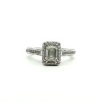Designer Estate 18k White Gold Tacori Ring
