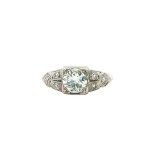 Estate Platinum Diamond Ring