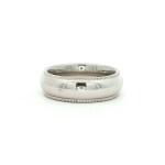 Estate 14k White Gold Wedding Band