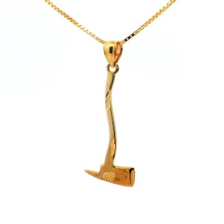 Estate 14k Yellow Gold Axe Charm