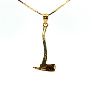 Estate 14k Yellow Gold Axe Charm