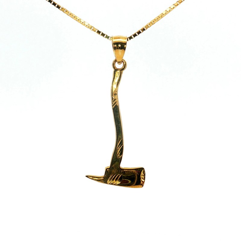 Estate 14k Yellow Gold Axe Charm