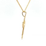 Estate 14k Yellow Gold Filagree Cross