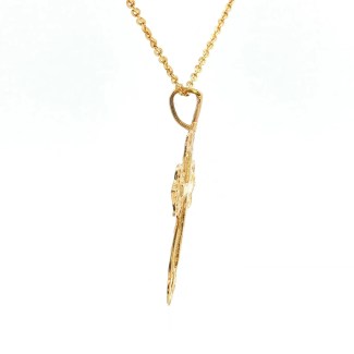 Estate 14k Yellow Gold Filagree Cross