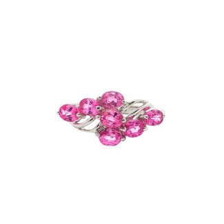 Estate 14k White Gold Ring with Pink Tourmaline