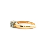 Estate 14k Yellow/White Gold Three-Stone Ring