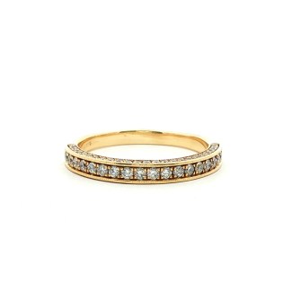 Estate 14k Yellow Gold Diamond Band