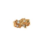 Estate 14k Yellow Gold Nugget Ring