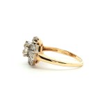 Estate 14k Yellow/White Gold Art Deco Fashion Ring