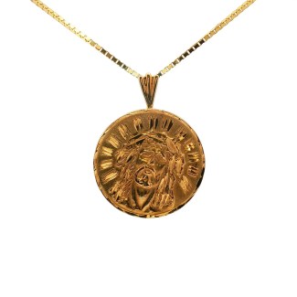 Estate 14k Yellow Gold Christ Charm