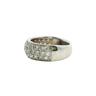 Estate 14k White Gold Anniversary Band