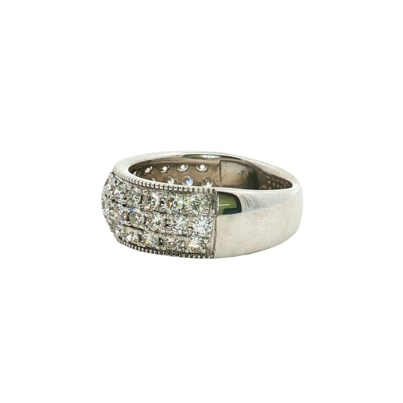 Estate 14k White Gold Anniversary Band