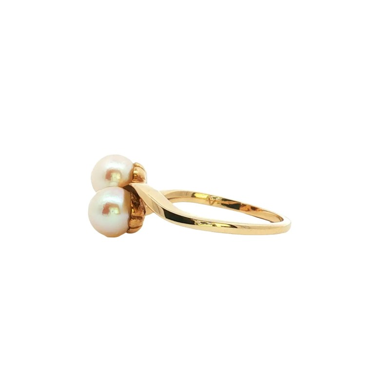 Estate 14k Yellow Gold Pearl Ring