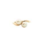 Estate 14k Yellow Gold Pearl Ring
