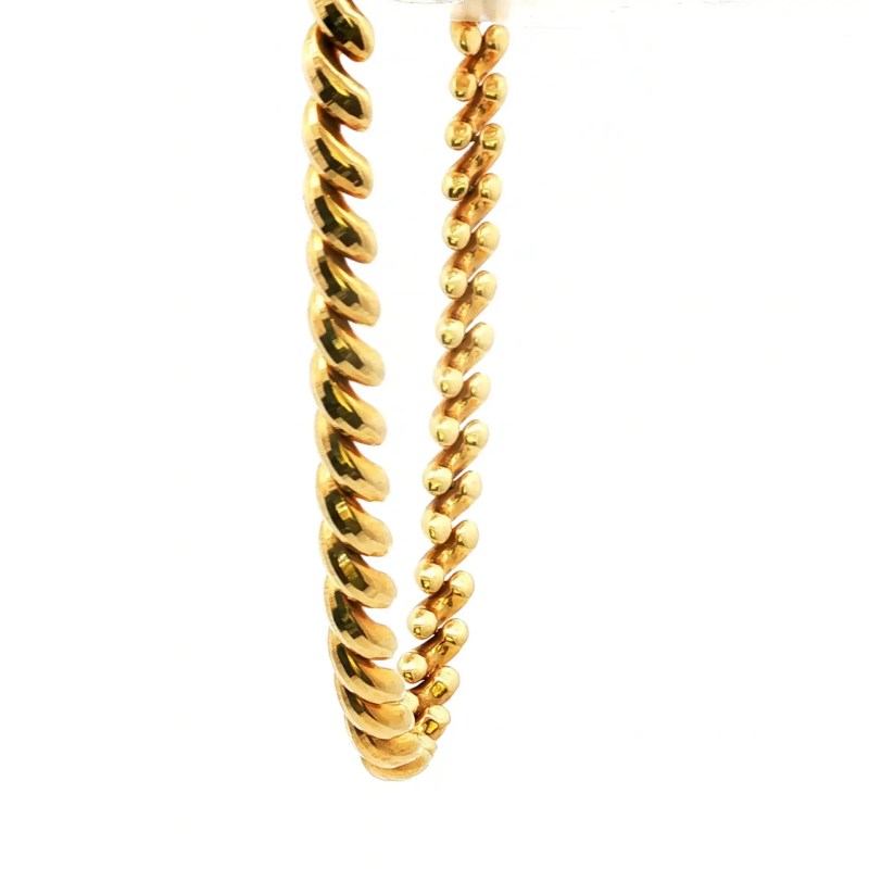 Estate 14k Yellow Gold San Marco Necklace