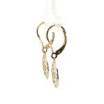 Estate 14k Yellow/White Gold Filigree Dangle Earrings