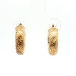 Estate 14k Yellow Hoop Earrings