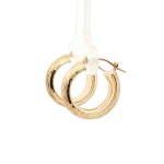 Estate 14k Yellow Hoop Earrings