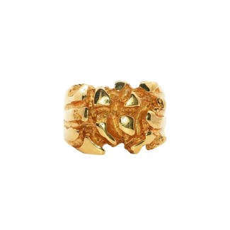 Estate 14k Yellow Gold Nugget Ring